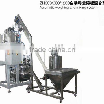 Automatic weighing and mixing system
