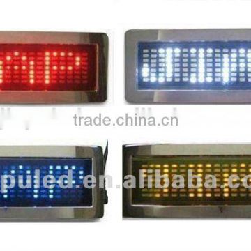 2015 new fashion led in car display advertising 12v power/battery