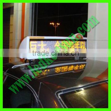 hd moving ads taxi top P10 led sign led screen