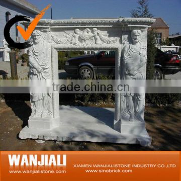 Indoor Natural Stone Carved Marble /Granite Fireplace For House Decoration