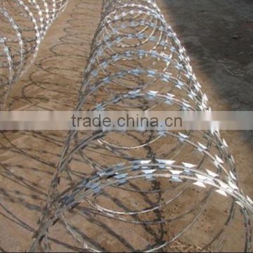 Iron Wire Material and Cross Razor Type Barbed Wire(ISO9001)