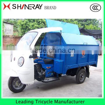 New Style Tuk tuk Garbage truck tricycle with cabin for sale