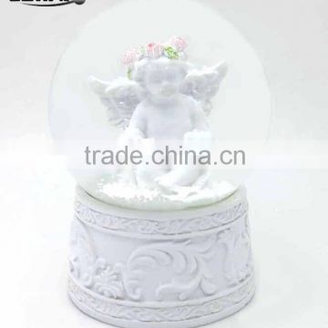 Wedding favors decorative white angel snow globe water globes for sale