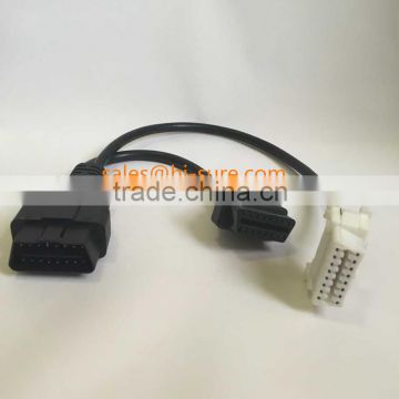 J1962 OBD2/obdii male connector to female connector for car diagnostic scanner