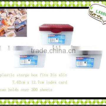 Index Card Holder Box Case , plastic transparent lunch box