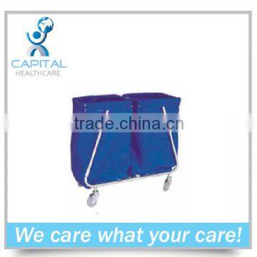 CP-T342 stainless dirty linen trolley for hot sale