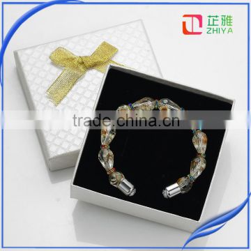 fashion clear beads with dried flower expandable wire bangle bracelet