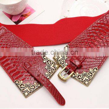 2014 Best fashion metal belt pure leather belts