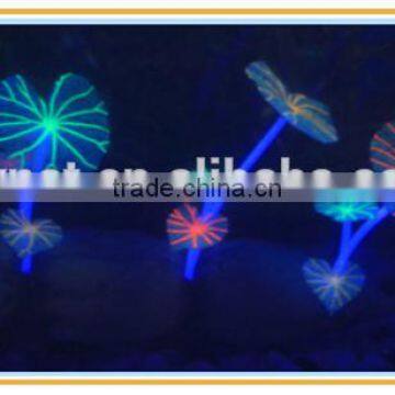 Imitation Growing Coral Aquarium Resin Lotus with flowers for fish tank