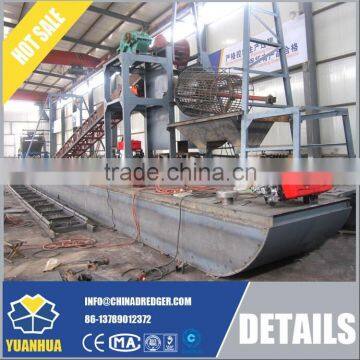 Bucket chain sand dredge