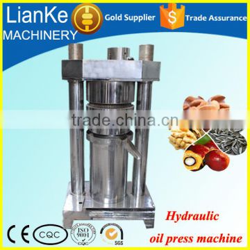 stainless steel hydraulic oil press machine/hot sale sesame oil extraction machine/sunflower cooking oil press machine