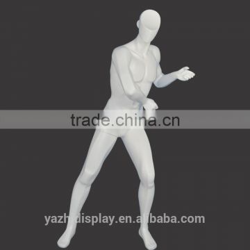 Fashion matt white kungfu sports male mannequin