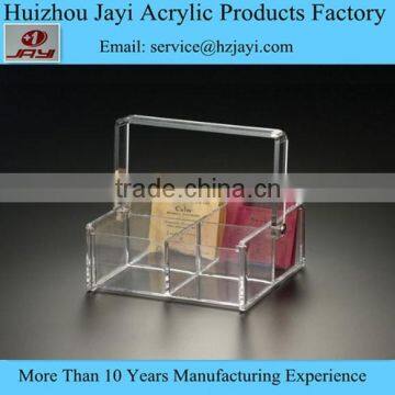 China supplier wholesale clear acrylic tea bag holder and tea bag box