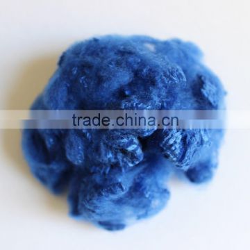 Recycled polyester staple fibre for 1.2D to 15D
