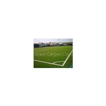 Eco-Friendly Football Artificial Grass Lawn 25mm, 9000dtex Green PE Synthetic Soccer Grass