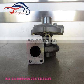 K16 Turbo 53169886400 Turbocharger 252714510106 for Tata Motors Commercial Vehicle Truck (LPT509) with 497SP/TC Engine