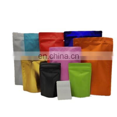 Silver Black Red Pink Blue Gold White Green 3.5 Seed Smell Proof mylar zip packaging bags custom food Baggies With Logo