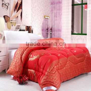 Thick chinese traditional luxury design double bridal Wedding Bedding Set Comforter Set