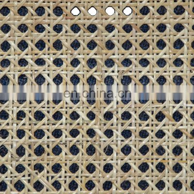Wholesale Rattan Cane Webbing Roll Natural Mesh Furniture Bleached Square Woven Rattan Cane Webbing