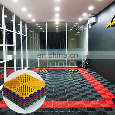 CH Factory Direct Supply Strength Floating Durable Easy To Clean Elastic Flexible Square 50*50*4cm Garage Floor Tiles