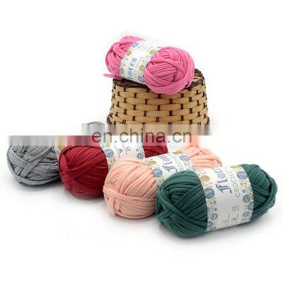 100% Soft 100g Fashionable Polyester Cloth Yarn Crochet For Bag Mat Toys Woven T-Shirt Yarn