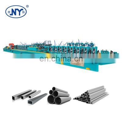 Nanyang industrial 0.6-2.0mm wall thickness erw carbon steel welding tube pipe mill machine