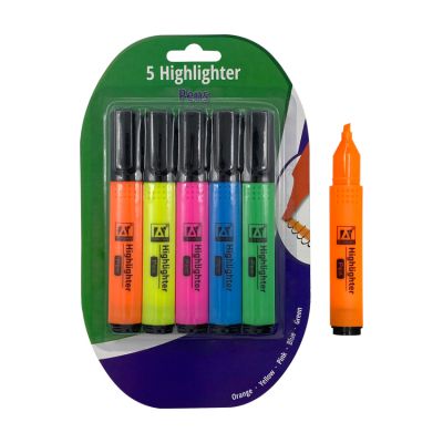 Free sample factory custom cheap colored fluorescent high reflective highlighter marker pen set for promotional