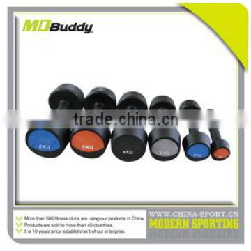 Rubber coated weight dumbbell with high quality