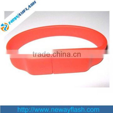 silicone usb flash drive wristband with OEM logo