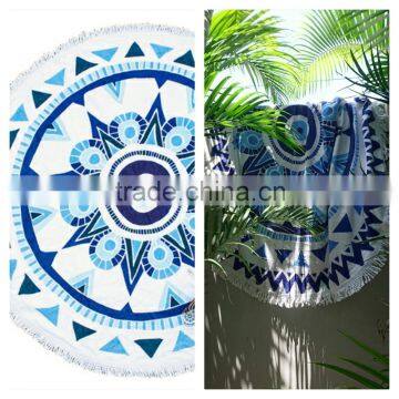 cotton round beach towel