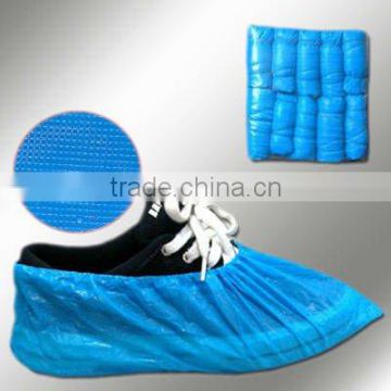 Disposable CPE PE plastic shoe covers with elastic