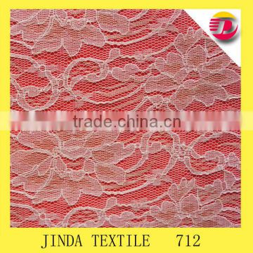 150 cm width silver metallic lace fabric