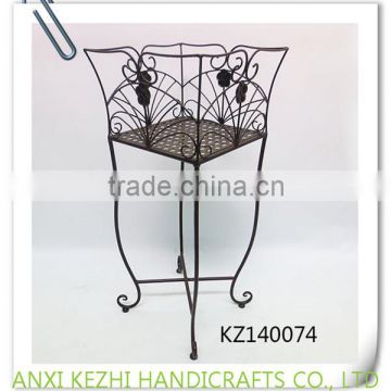 KZ140074 Latest new outdoor garden supplier iron metal flower plant pot