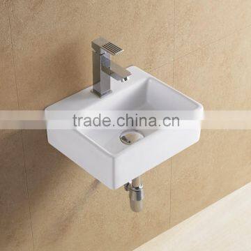 Bathroom mini wall hung basin/ceramic small art basin/bathroom sink (BSJ-A8038)