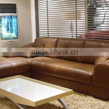 House designs L shaped modern sofa made in top grain leather confortable sitting 2013 hot sale corner sofa 8057