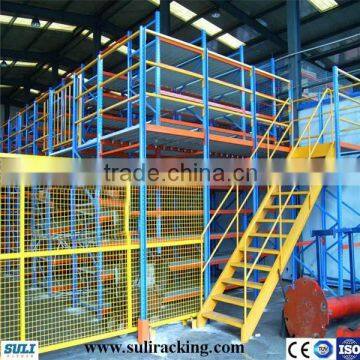 Warehouse Mezzanine Floor System Multi-level Shelf Steel Platform