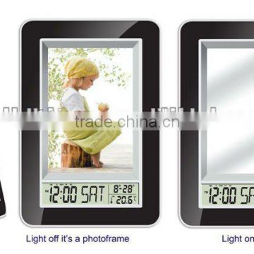 Electronic weather forecast clock with mirror S629A meet CE and Rohs