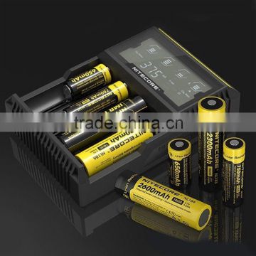 The Authentic Sysmax Nitecore D4 digital LCD Battery charger the best intelligent 18650 26650 rechargeable battery charger