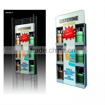 Color Printing Customized/ODM cardboard mouth wash sidekick display shelf                        
                                                Quality Choice