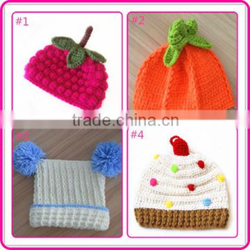 wholesale crochet kids custom beanie hats hand knit winter beanie
