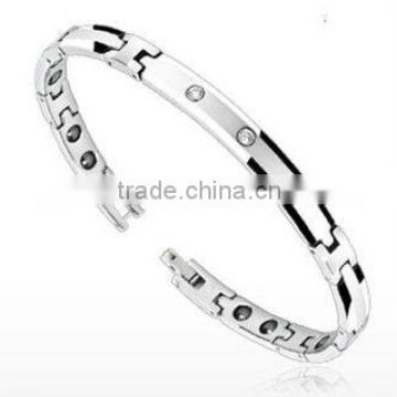 charming wholesale magnetic bracelet fashion jeweley 2013 design silver bracelet energy bracelets