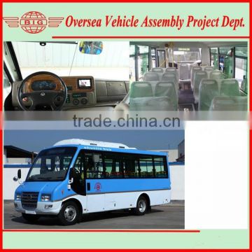 6650Model 25 Seaters Luxury Mini Bus Interior CKD