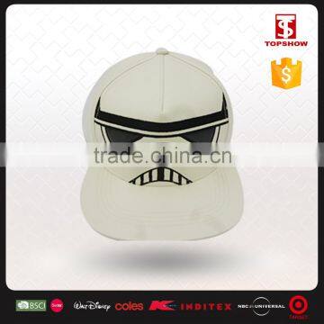 2016 New Design Custom PU Leather 5 Panel Cap Snapback