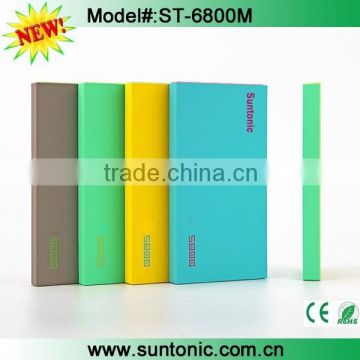 Factory supply private simple and Slim power bank 6800