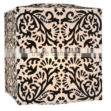 Black Block Printed Square Paper Lantern for wedding party decoration                        
                                                Quality Choice