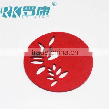 new arrival well design printing funny woodpecker pattern rubber felt coaster
