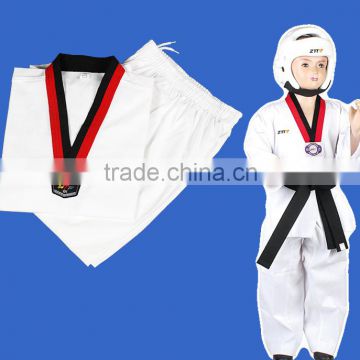 Factory High Quality Custom made logo embroidery kids shcool adult Taekwondo Suits uniforms