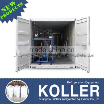 5000kg Containerized Block Ice Making Machine With Cold Room