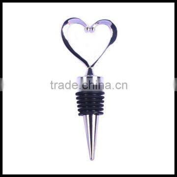 beautiful cheap wine bottle bottle stopper with shiny heart top