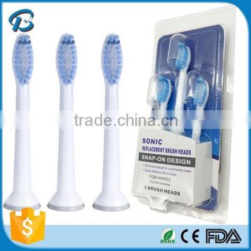 Quality ROHS, FDA,REACH Assurance soft bristle standard HX6054 HX6053 for Philips Extra-Soft Sensitive toothbrush head